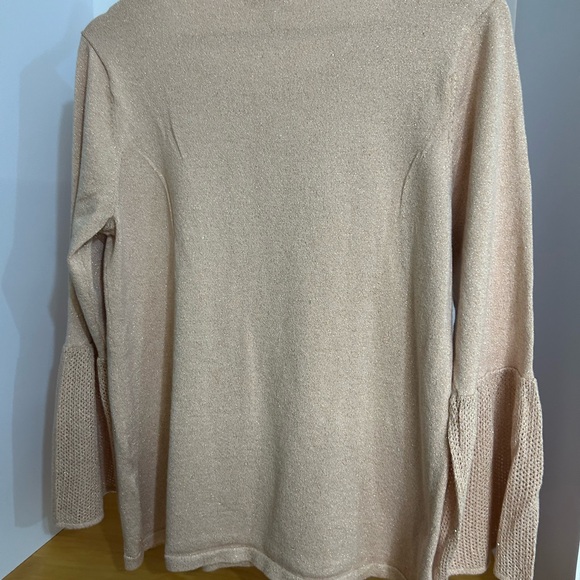 Calvin Klein Women’s‎ Pink Lightweight Sweater w/ gold flecks - Picture 4 of 5